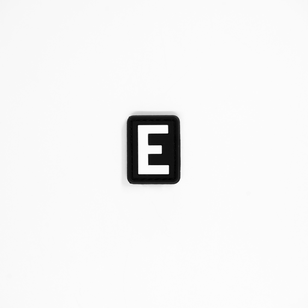 Letter “E” PVC Patch