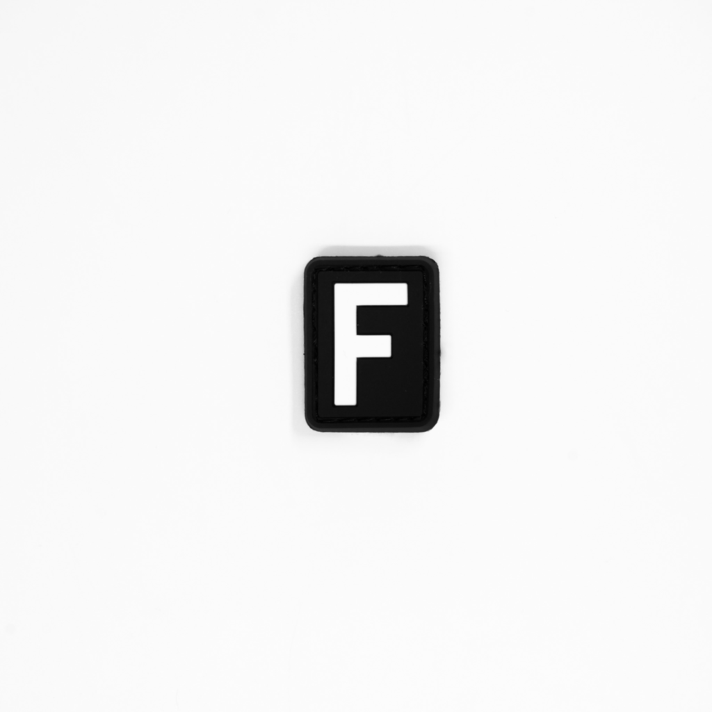 Letter “F” PVC Patch