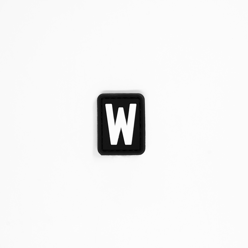 Letter “W” PVC Patch