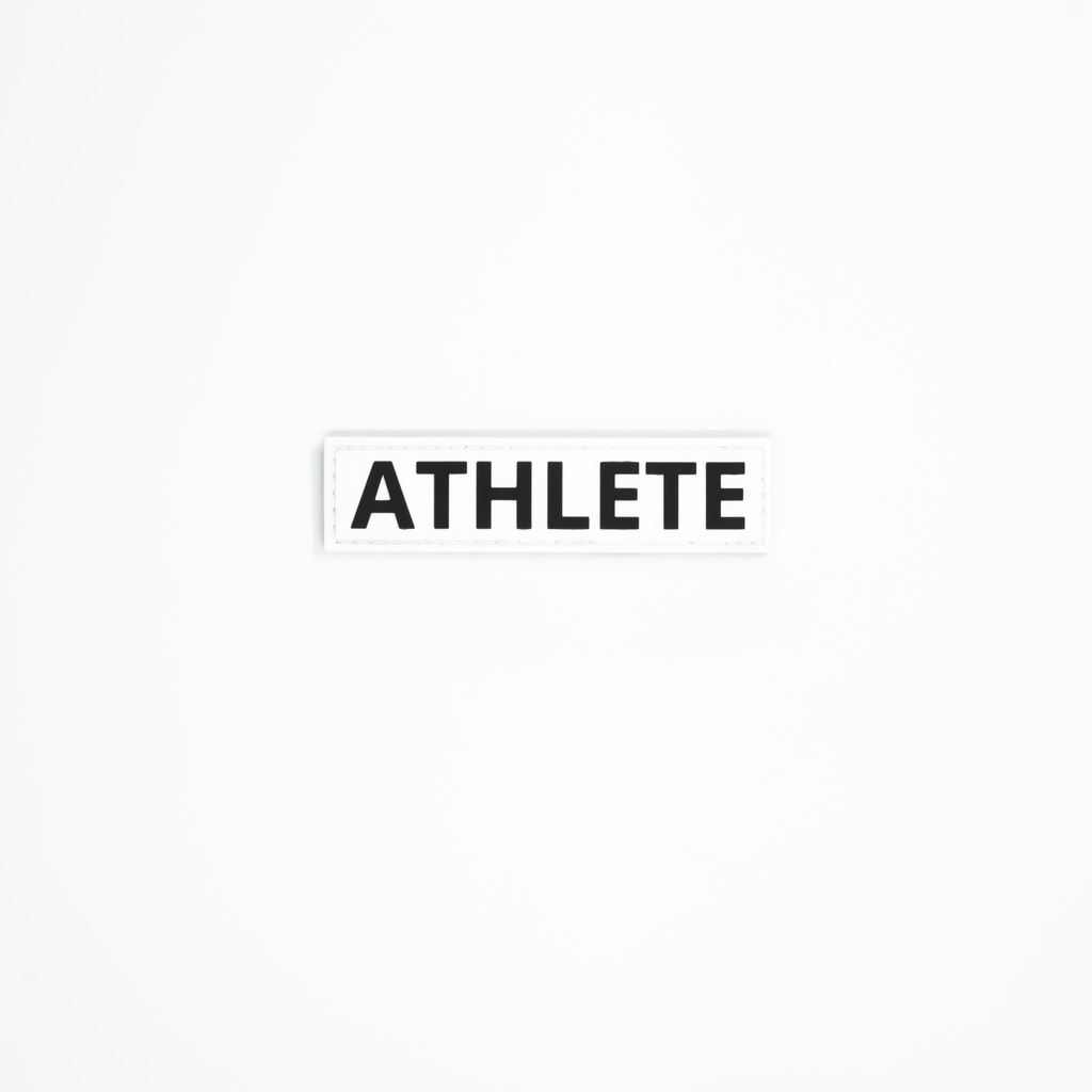 White “Athlete” PVC Patch