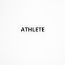 White “Athlete” PVC Patch