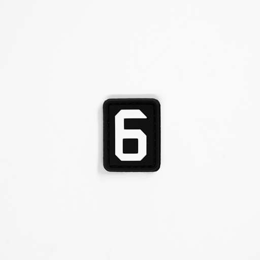 Number “6” PVC Patch