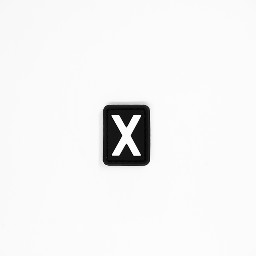 Letter “X” PVC Patch