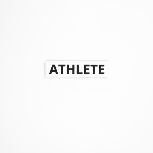 White “Athlete” PVC Patch